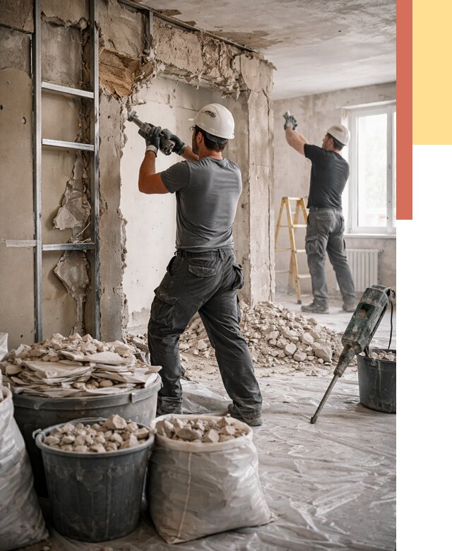 Демонтажные работы в Северске от 2807 руб. — услуги и цена под ключ | ОТДЕЛОЧНИК-Свк