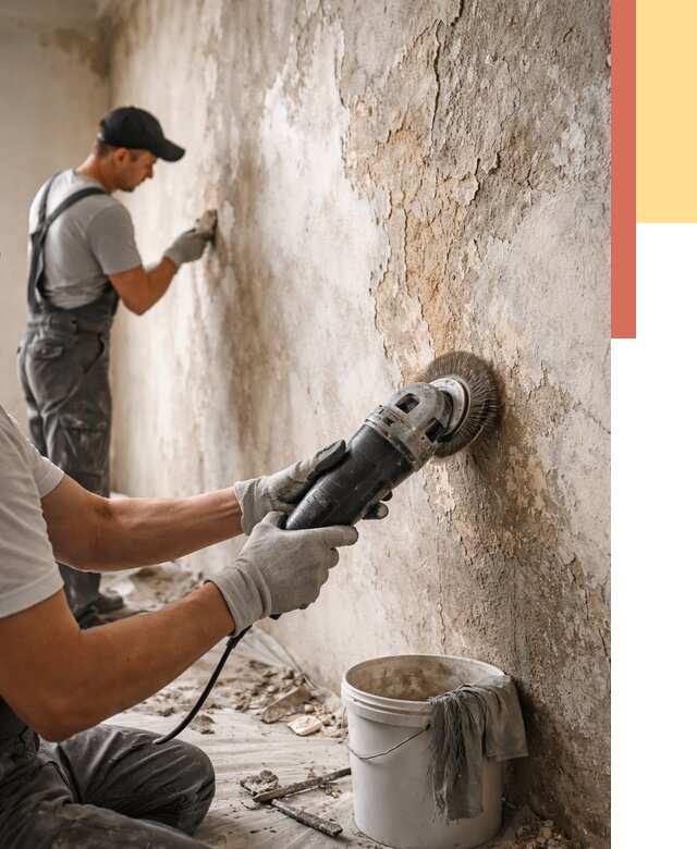 Снятие и удаление краски со стен в Северске от 2183 руб. — ОТДЕЛОЧНИК-Свк