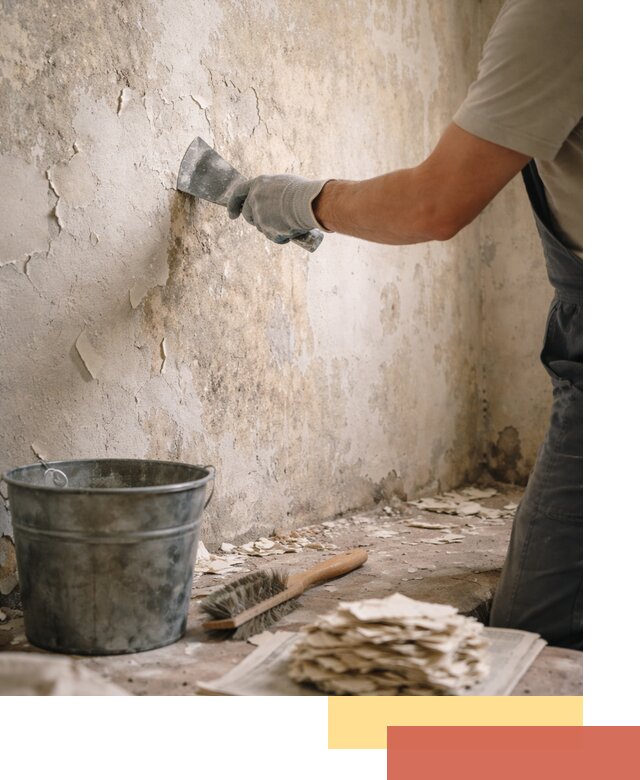 Удаление старой краски со стен в Северске качественно и быстро