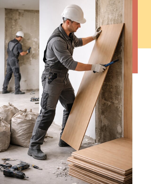 Демонтаж стеновых панелей в Северске от 3638 руб. за м² быстро и недорого | ОТДЕЛОЧНИК-Свк