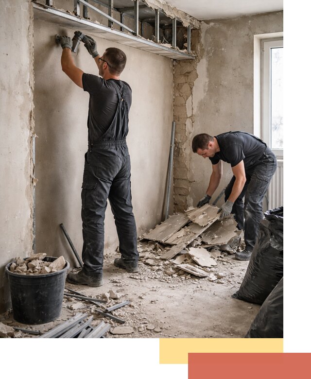 Демонтаж короба из гипсокартона в Северске быстро и аккуратно