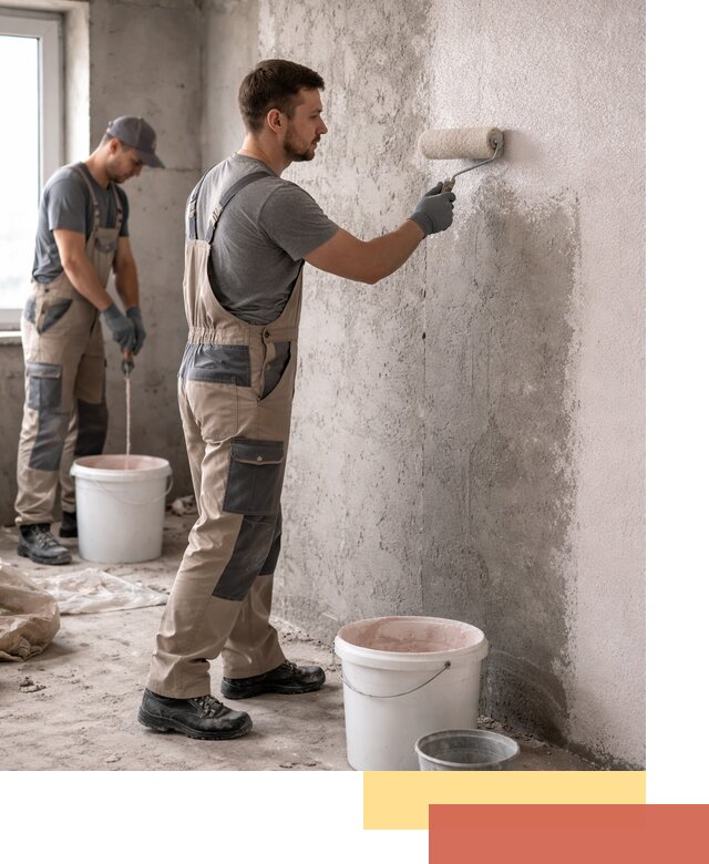 Нанесение бетоноконтакта на стены в Северске для последующей отделки