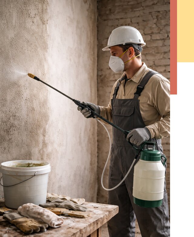 Антисептическая обработка стен в Северске от 1247 руб. — быстро и недорого | ОТДЕЛОЧНИК-Свк