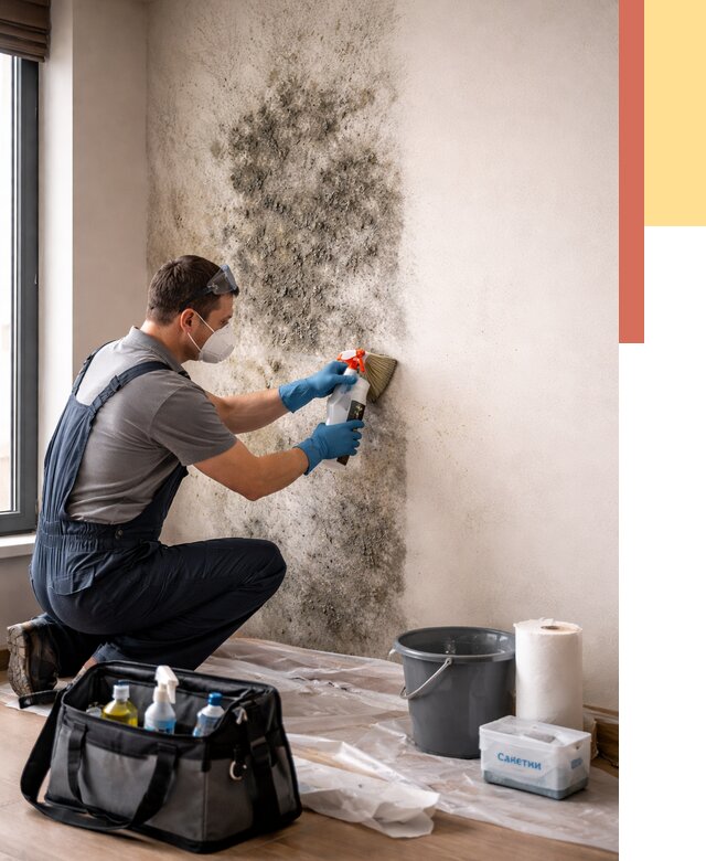Удаление плесени со стен в Северске от 2235 руб. — быстро и недорого | ОТДЕЛОЧНИК-Свк