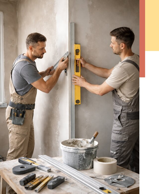 Выведение углов стен в Северске от 1923 руб. быстро и недорого | ОТДЕЛОЧНИК-Свк