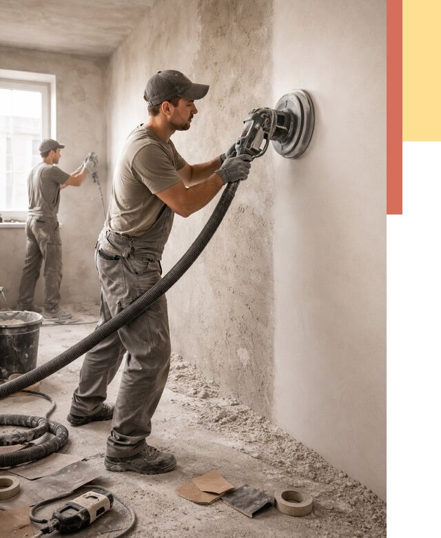 Шлифовка стен в Северске от 1247 руб/м2 — быстро и недорого | ОТДЕЛОЧНИК-Свк