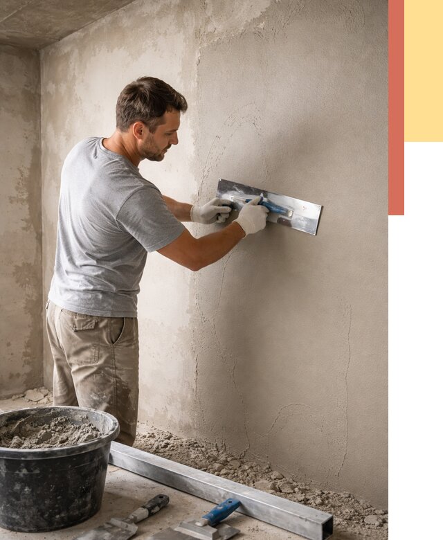 Штукатурка стен без маяков в Северске от 7484 руб/м2 — услуги и цена | ОТДЕЛОЧНИК-Свк