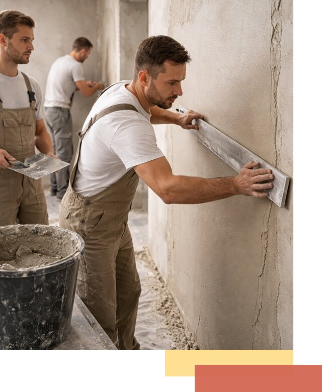 Штукатурка стен без маяков в Северске быстро и качественно