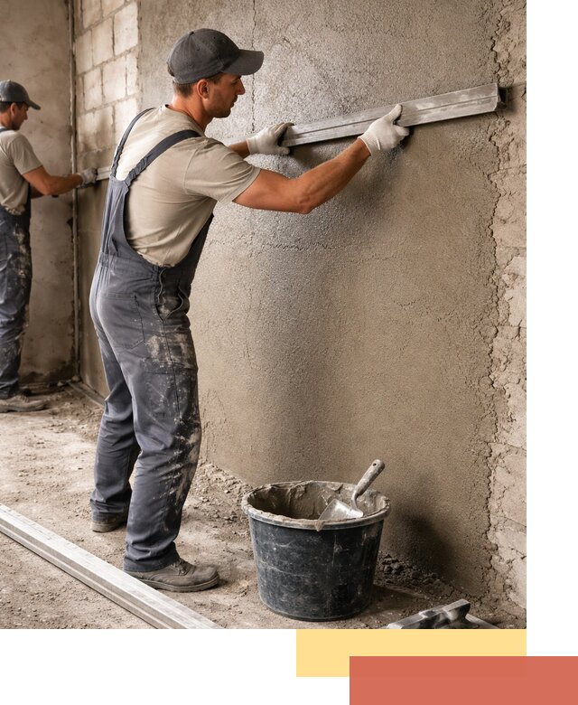 Штукатурка стен цементно-песчаная в Северске профессионально