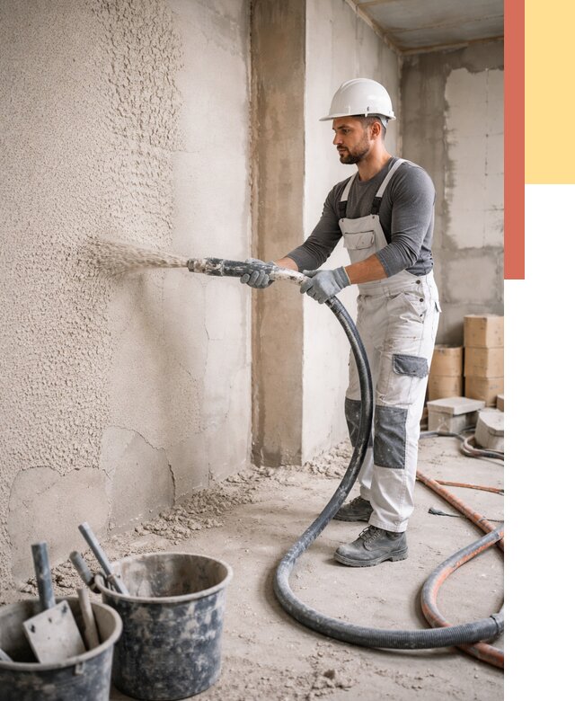 Машинная штукатурка стен в Северске под ключ от 6757 руб./м2 | ОТДЕЛОЧНИК-Свк