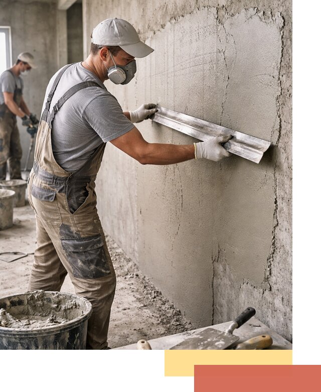 Штукатурка бетонных стен в Северске качественно и долговечно