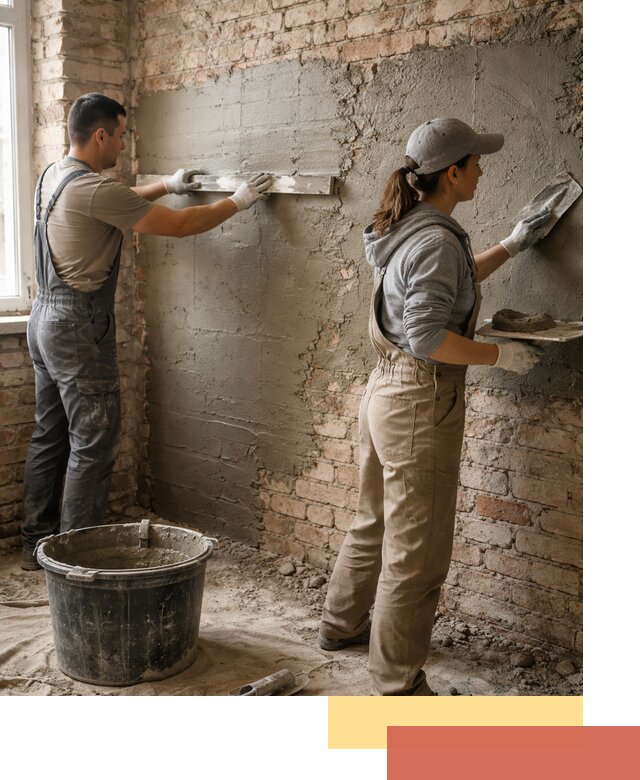 Штукатурка кирпичных стен в Северске — качественно и надежно