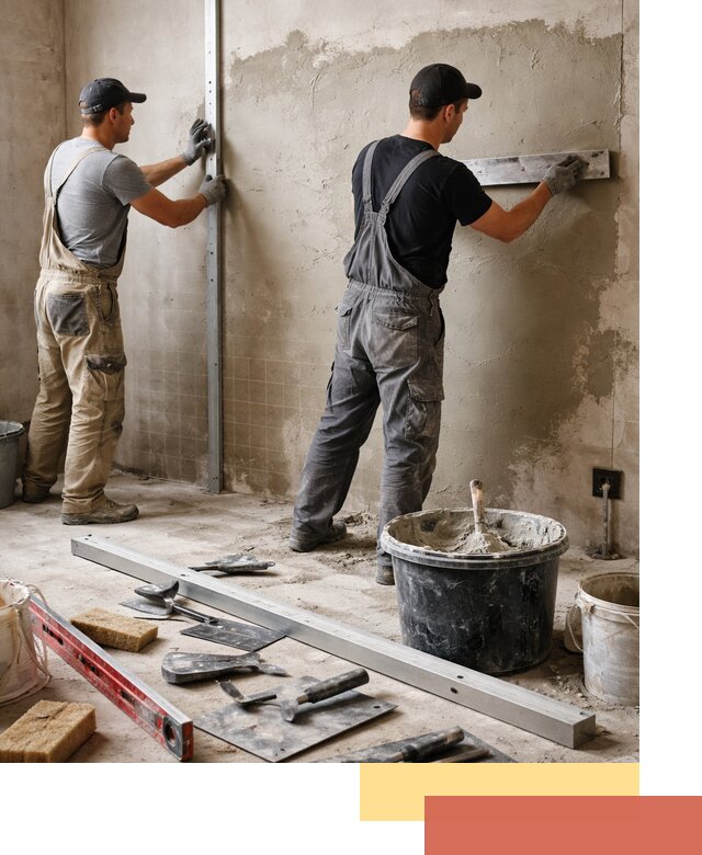 Профессиональная штукатурка стен под плитку в Северске