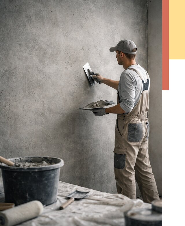 Декоративная штукатурка под бетон в Северске от 2599 руб./м² — нанесение под ключ | ОТДЕЛОЧНИК-Свк