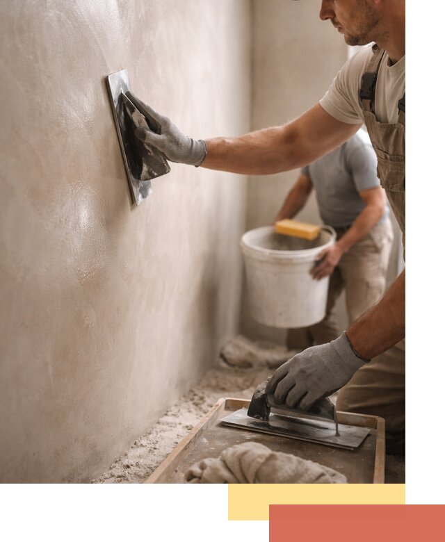 Нанесение марокканской штукатурки таделакт в Северске