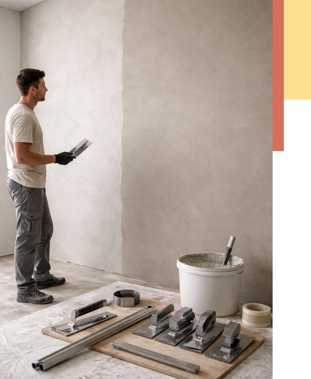 Нанесение микроцемента на стены в Северске от 3326 руб./м2 под ключ | ОТДЕЛОЧНИК-Свк