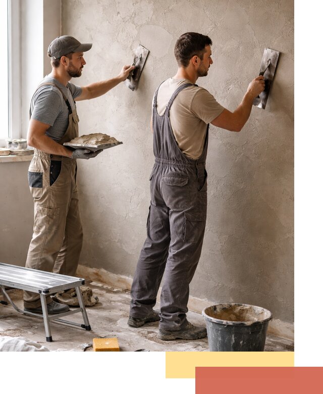 Ремонт декоративной штукатурки и восстановление фактуры в Северске