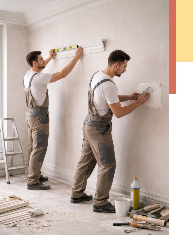 Монтаж лепнины на стены в Северске от 4678 руб. — недорого, быстро | ОТДЕЛОЧНИК-Свк