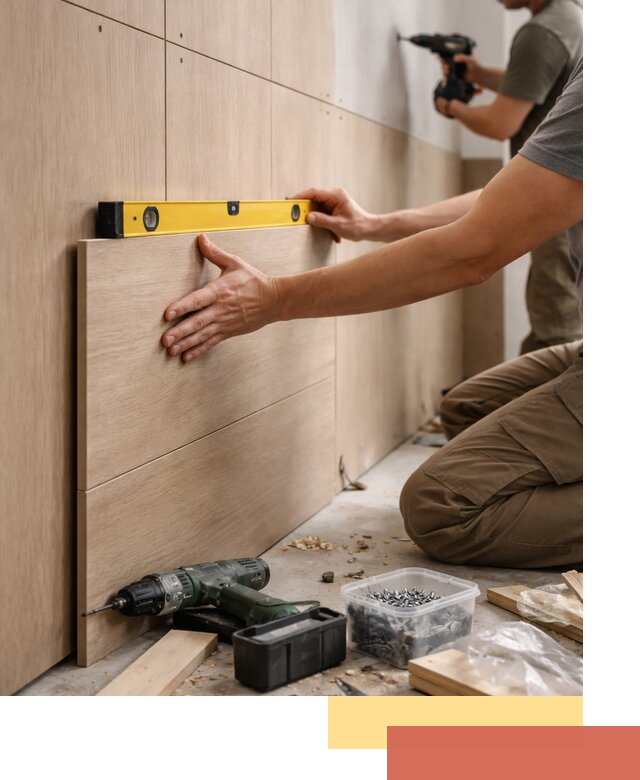 Профессиональный монтаж МДФ панелей на стены в Северске