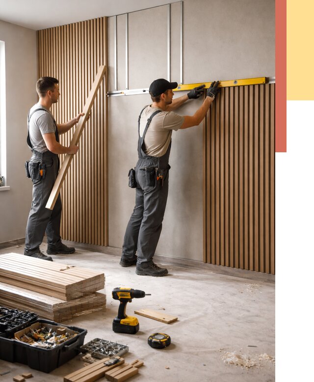 Монтаж реечных панелей на стены в Северске от 1247 руб. — быстро и недорого | ОТДЕЛОЧНИК-Свк