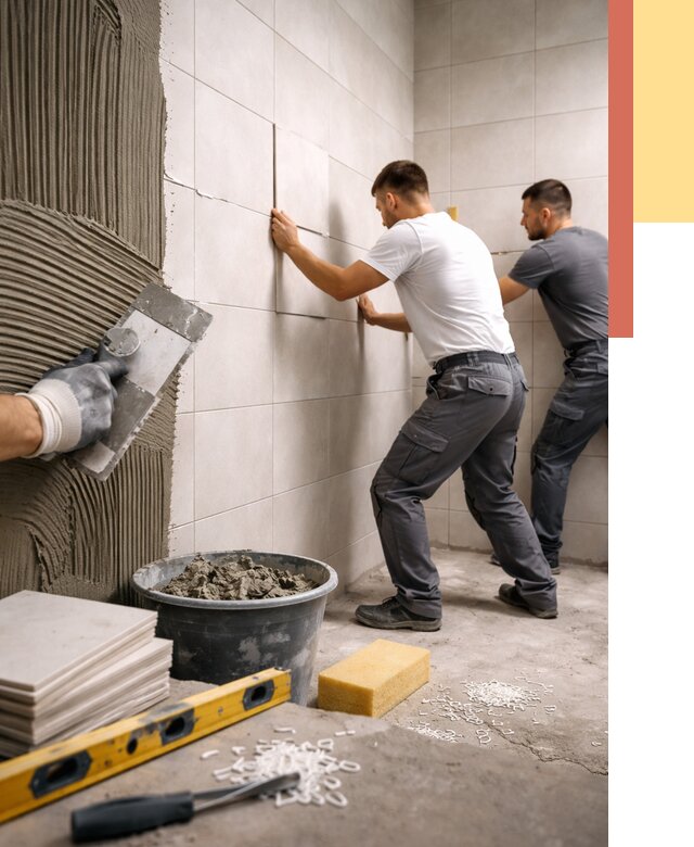 Укладка плитки на стены в Северске от 884 руб. — качественно и недорого | ОТДЕЛОЧНИК-Свк