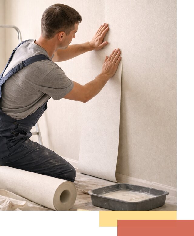 Поклейка флизелиновых обоев в Северске качественно и быстро