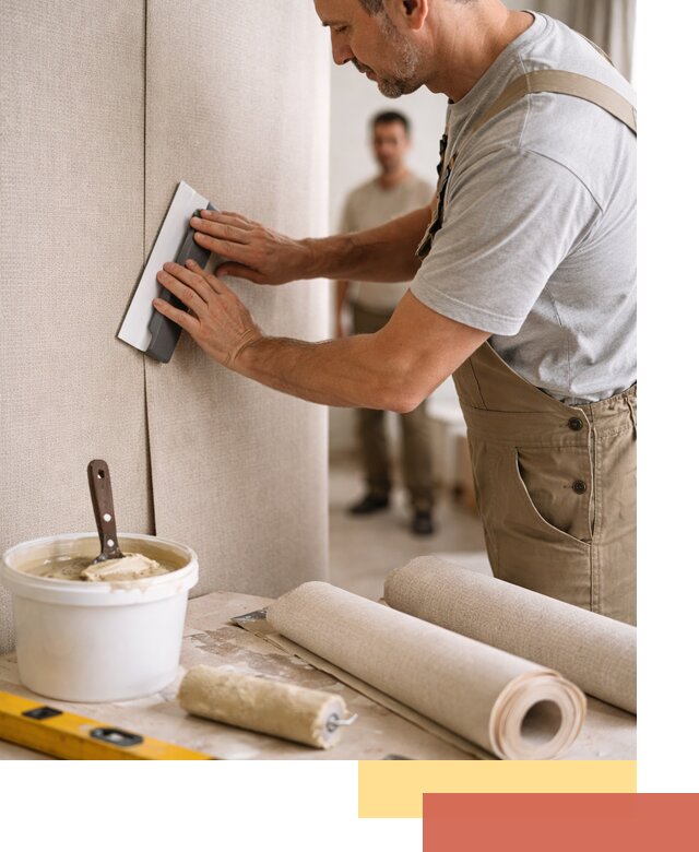 Поклейка текстильных обоев в Северске профессионально и аккуратно