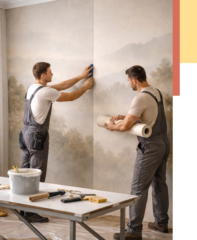 Поклейка фотообоев в Северске от 8836 руб/м² — быстро и недорого | ОТДЕЛОЧНИК-Свк