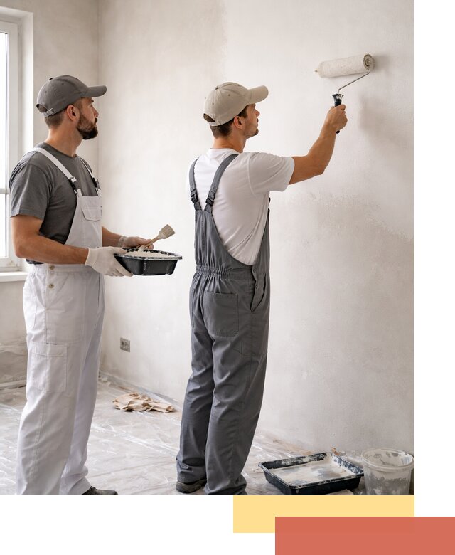 Покраска стен водоэмульсионной краской в Северске