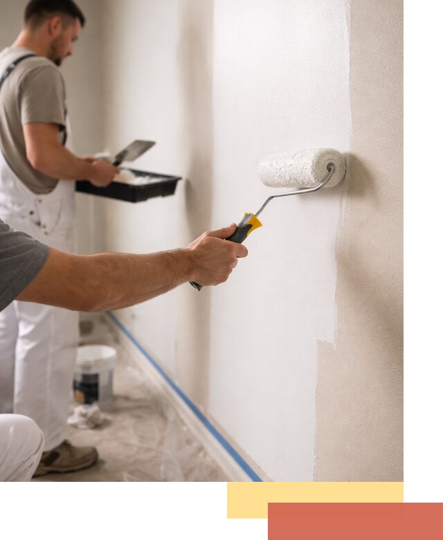 Покраска стен акриловой краской профессионально в Северске