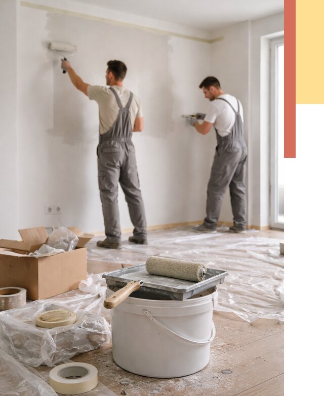 Покраска стен в квартире в Северске от 2599 руб/м2 — быстро и недорого | ОТДЕЛОЧНИК-Свк