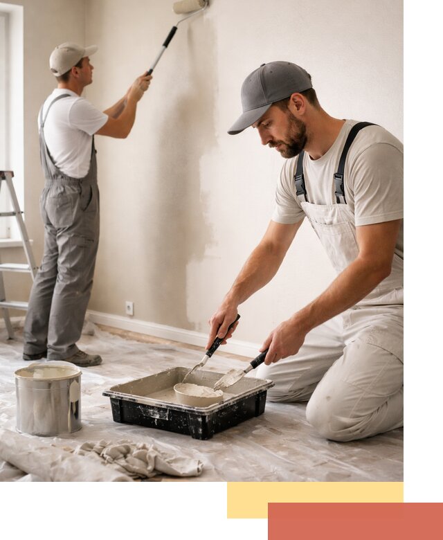 Покраска стен в квартире в Северске — профессионально и аккуратно