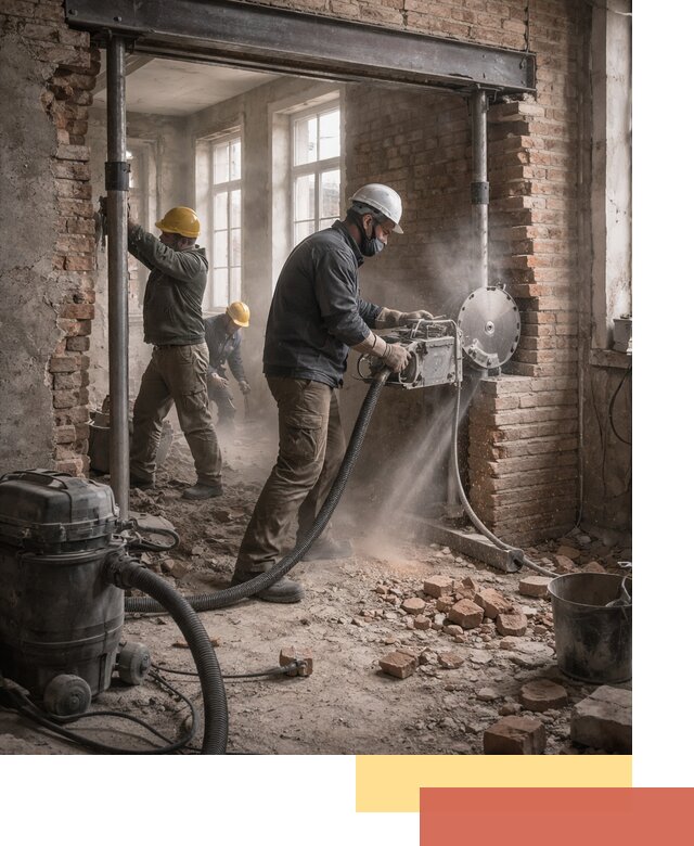 Прорезка проема в стене под дверной или оконный проем в Северске