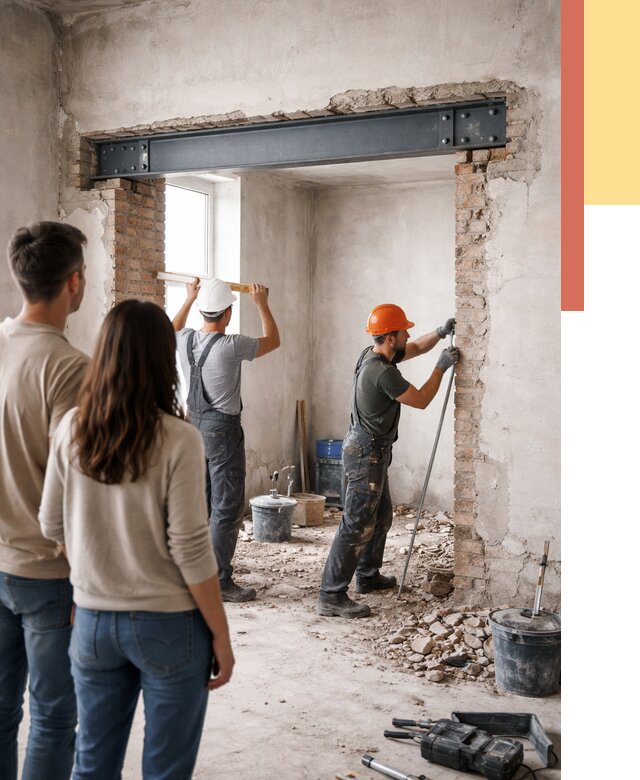 Усиление проема в стене в Северске от 9875 руб. — усиление дверного проема металлоконструкцией | ОТДЕЛОЧНИК-Свк