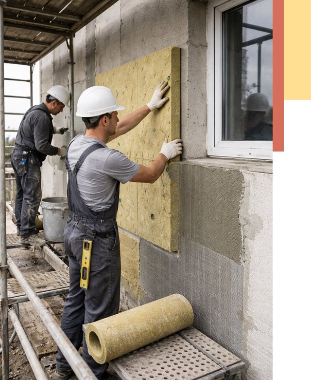 Утепление стен в Северске от 4470 руб. под ключ — быстро и недорого | ОТДЕЛОЧНИК-Свк