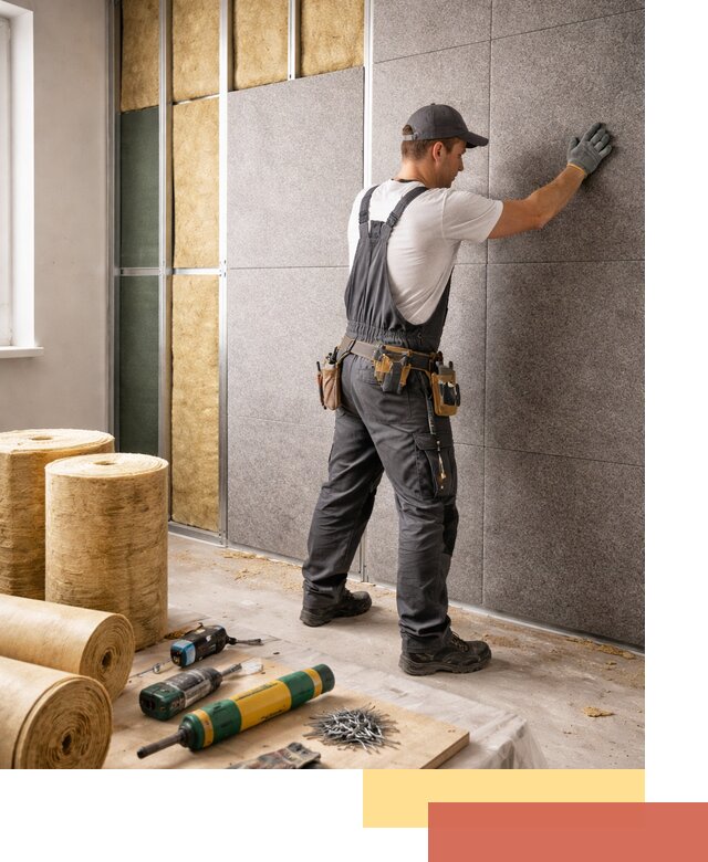 Профессиональная шумоизоляция стен в Северске для квартиры и офиса