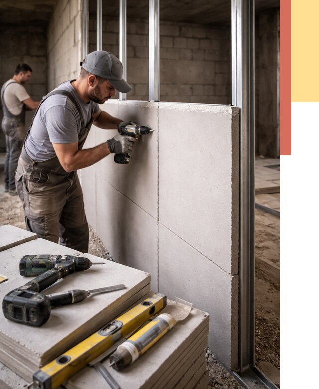 Кладка влагостойких перегородок ПГП в Северске от 1247 руб. под ключ | ОТДЕЛОЧНИК-Свк