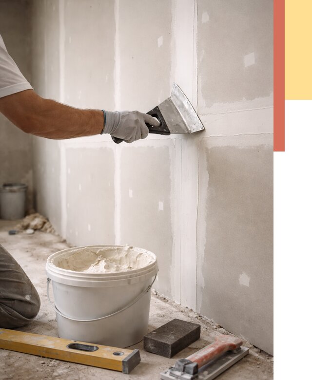 Шпаклевка перегородок из гипсокартона в Северске от 2599 руб. — услуги ОТДЕЛОЧНИК-Свк