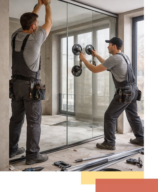 Цельностеклянные перегородки под ключ в Северске