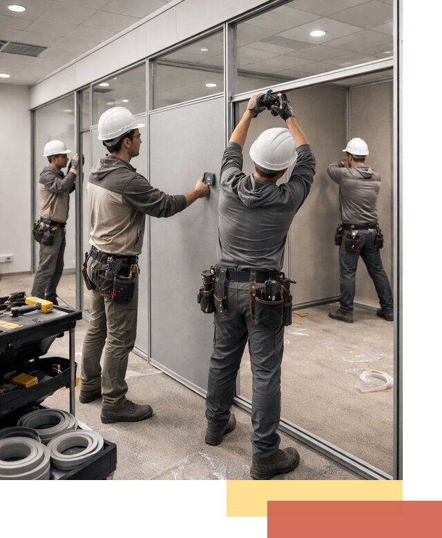 Мобильные офисные перегородки под ключ в Северске