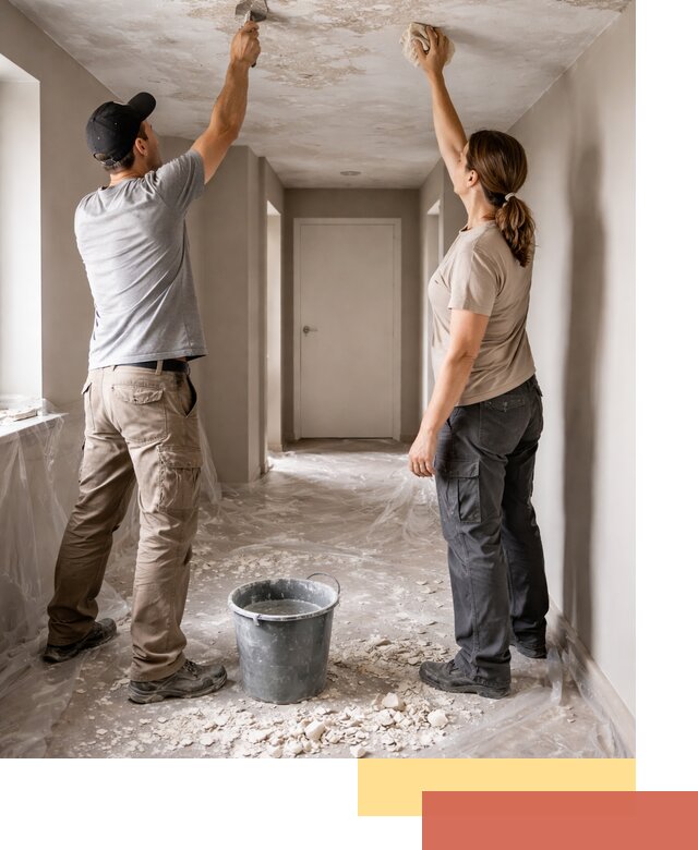 Удаление побелки с потолка в Северске — быстро и аккуратно