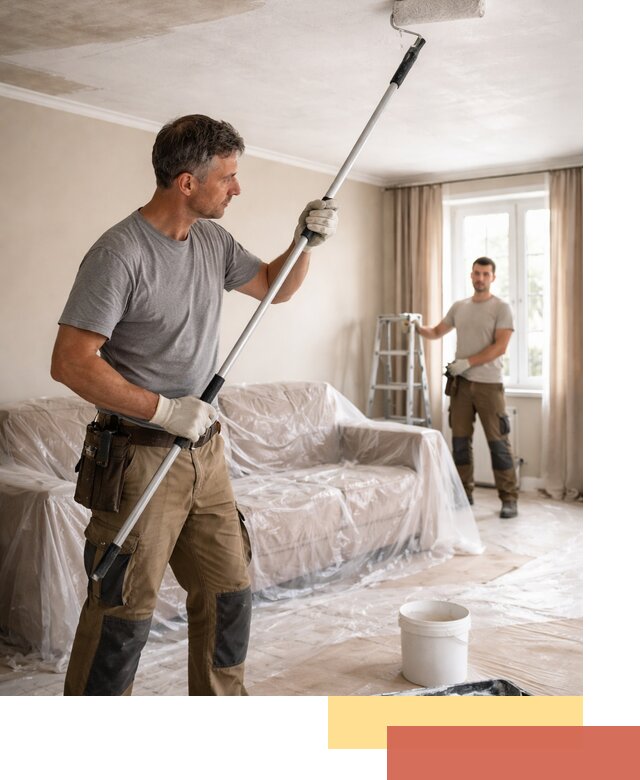 Грунтовка потолка в Северске — подготовка под покраску и отделку