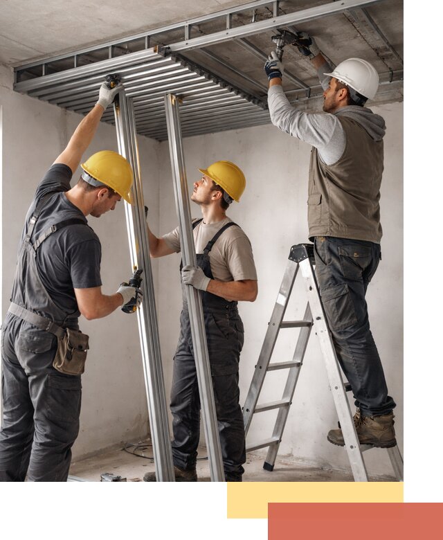 Монтаж реечного потолка под ключ в Северске