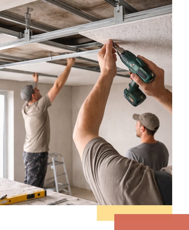 Монтаж акустического потолка в Северске под ключ