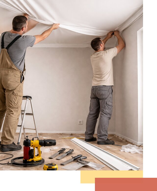 Монтаж ПВХ натяжного потолка в Северске качественно и быстро