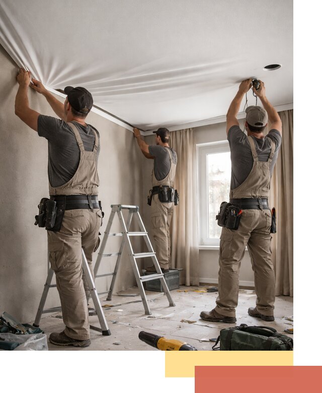 Монтаж матового натяжного потолка в Северске качественно и быстро