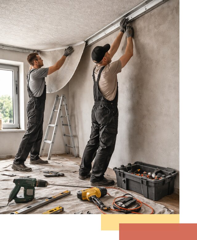 Монтаж фактурного натяжного потолка в Северске качественно и быстро