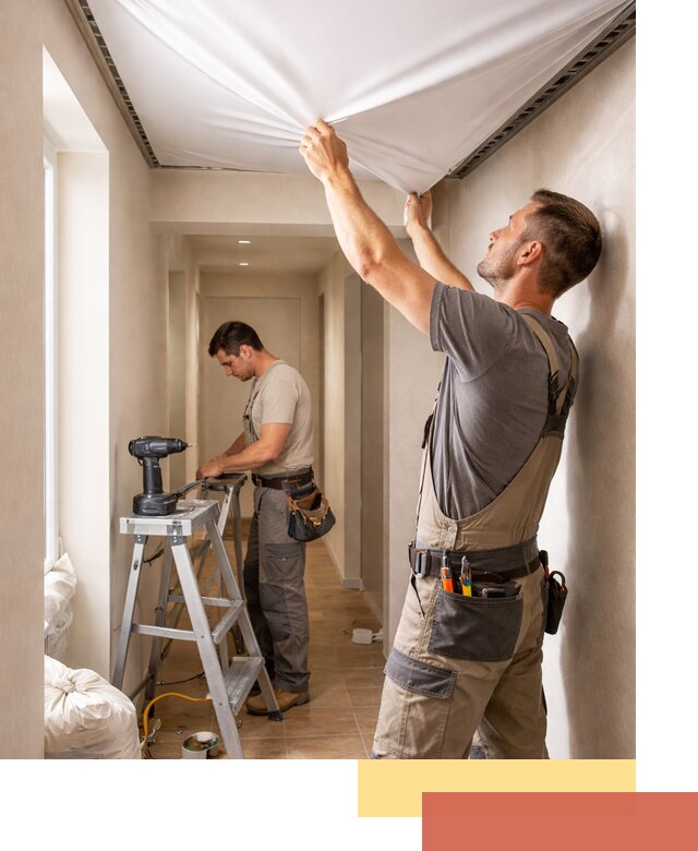 Монтаж натяжного потолка в прихожей в Северске