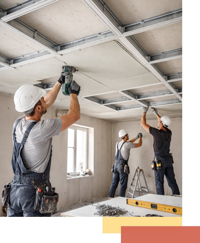 Кессонный потолок из гипсокартона под ключ в Северске