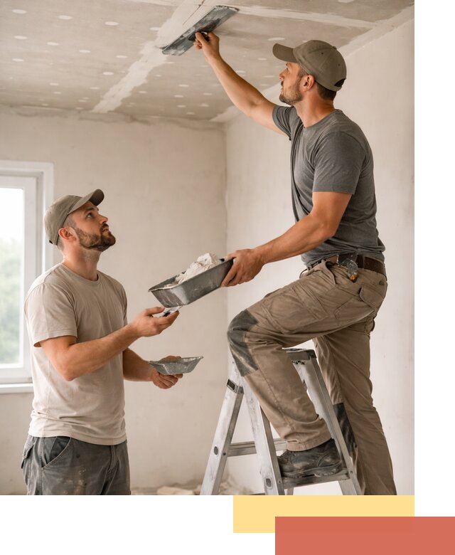 Шпаклевка потолка из гипсокартона в Северске качественно и быстро